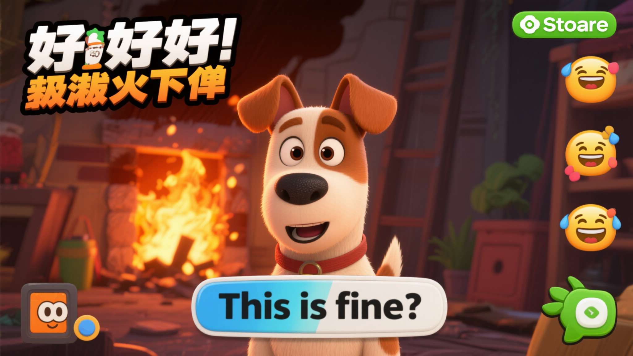 当"This is fine"变成游戏：著名火灾狗表情包衍生游戏《一切都好：极限